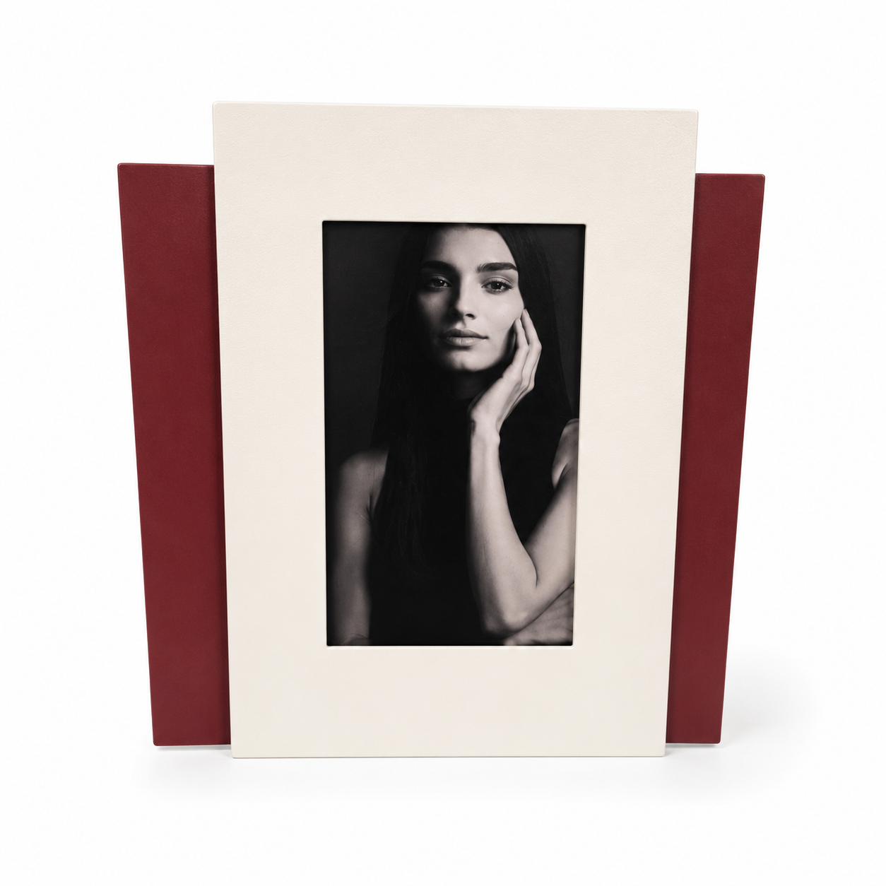 Cornice bianca base bordeaux Negò Made In Italy