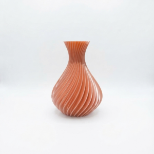 Vaso Decorativo Mela Verde – Linea Elicoidale a Clessidra in PLA Rosa Salmone / Rame